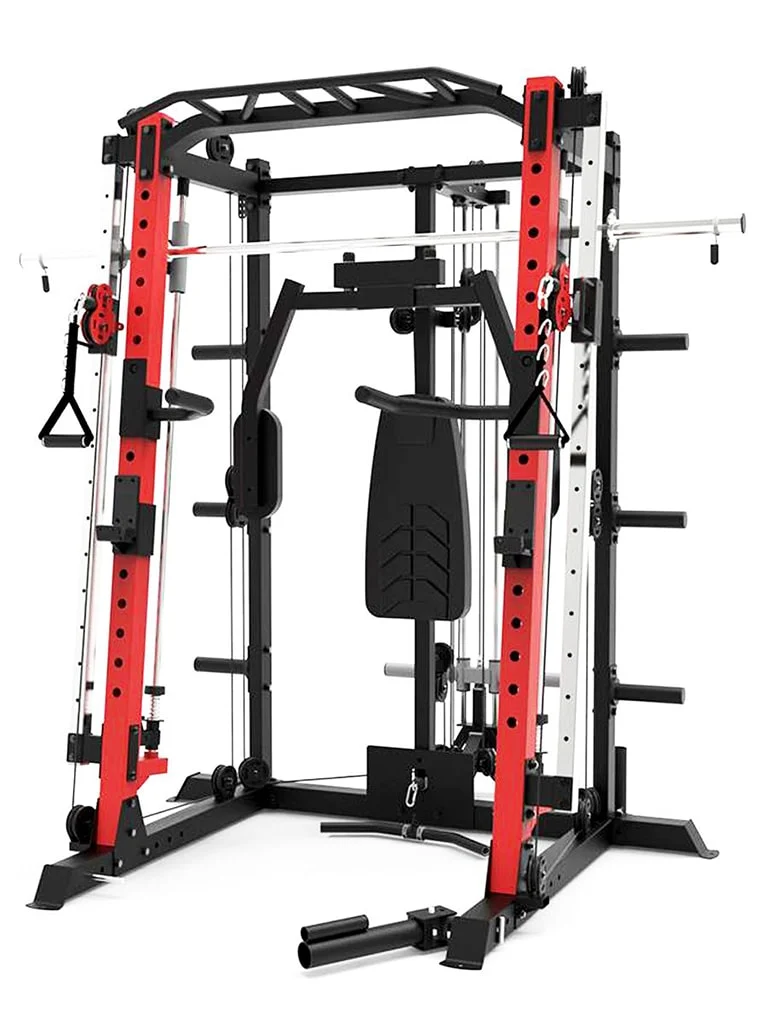 Axox AX-SM3300 Smith Trainer Set with Bench and Weights