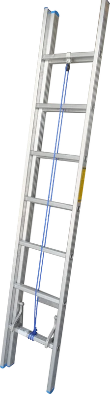 Topman Double Section Straight Aluminium Ladder - Steps : 7+7