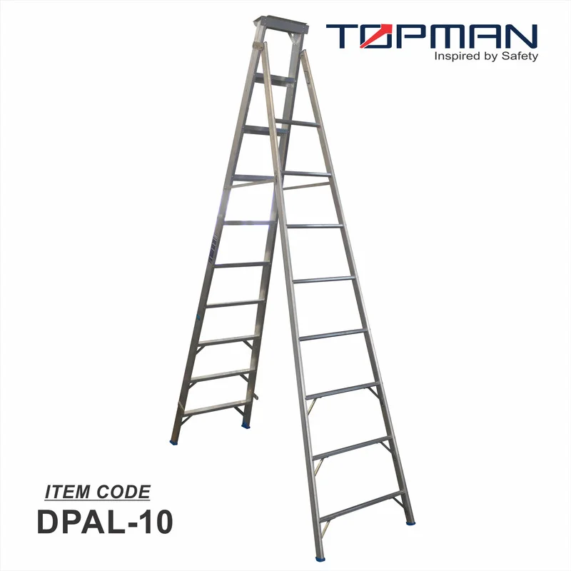 Topman Aluminum 10-Step Dual Purpose Ladder DPAL-10)