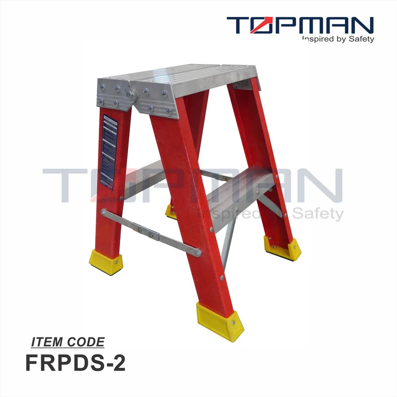 Topman Fiber Glass 2-Step Double Sided Ladder (FRPDS-2)