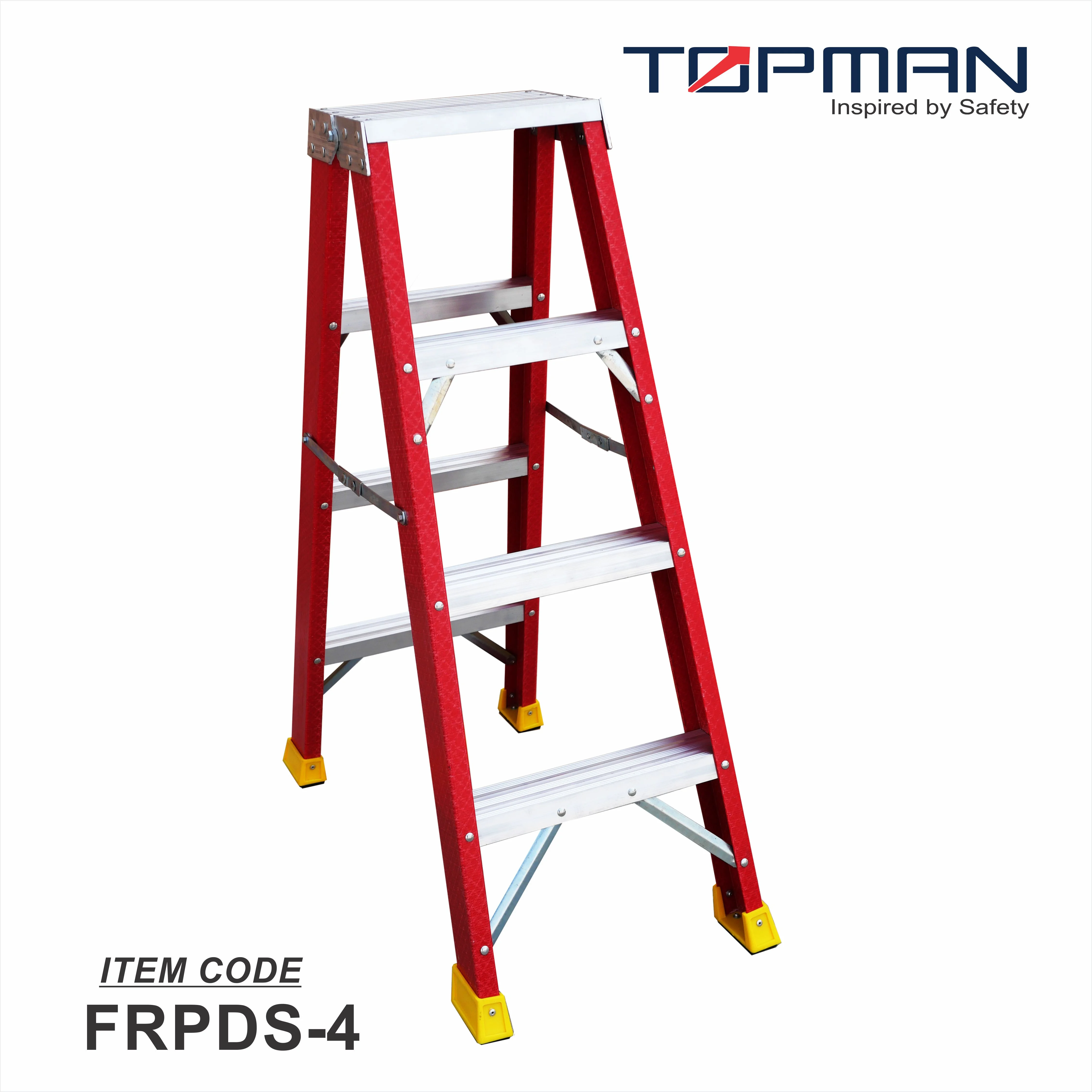 Topman Fiber Glass 4-Step Double Sided Ladder (FRPDS-4)