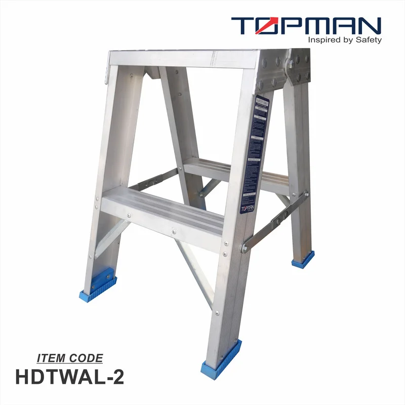 Topman Aluminum Heavy Duty 2-Step Double Sided Ladder (HDTWAL-2)