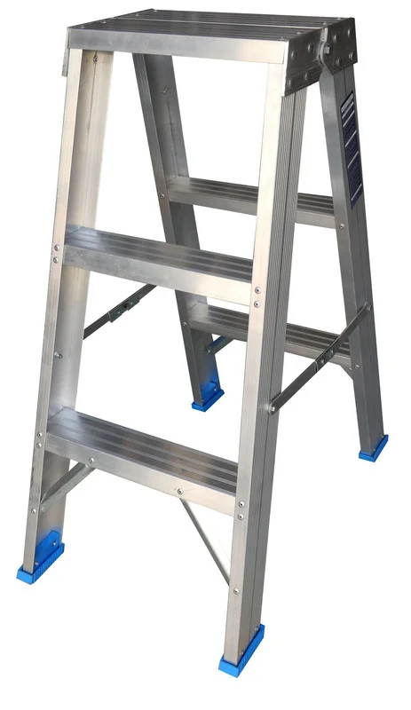 Topman Aluminum Heavy Duty 3-Step Double Sided Ladder (HDTWAL-3)