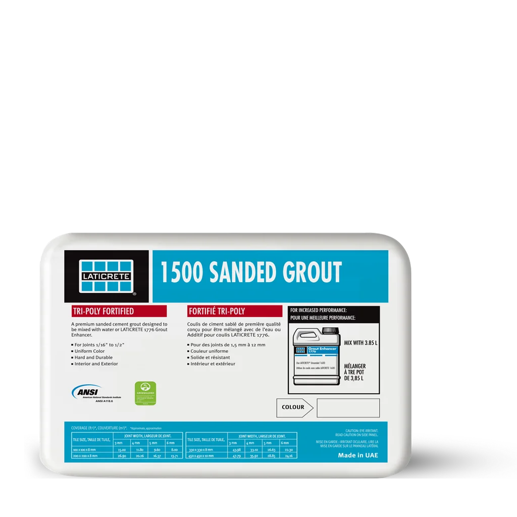 LATICRETE 1500 Sanded Grout - 44 Bright White