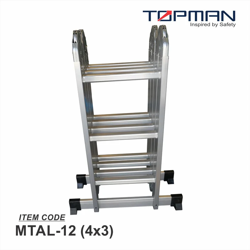 Topman Multi Task Aluminium Ladder - Steps : 4 x 3