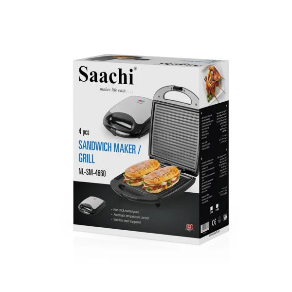 Saachi Sandwich Maker/Grill, NL-SM-4660