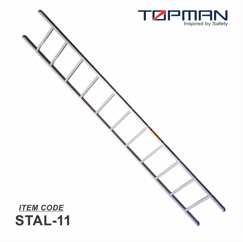 Topman Straight Aluminium Ladder - 11 Steps