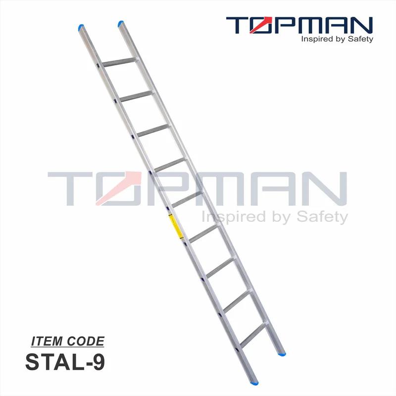 Topman Straight Aluminium Ladder - 9 Steps