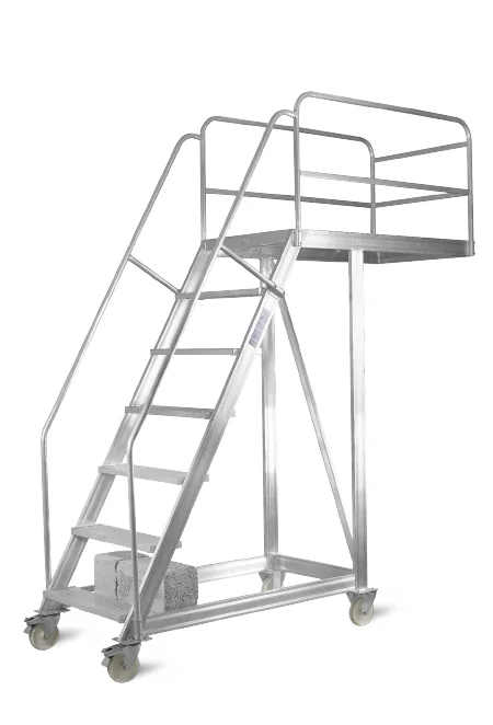 Topman Aluminium Cantilever staircase Ladder - Steps : 6+1