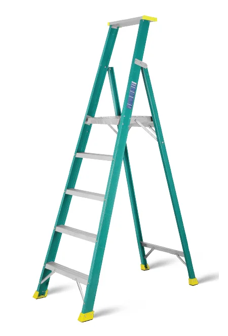 Topman Fiber Glass Platform Ladder - Steps : 4+1