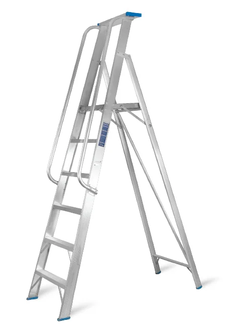 Topman Aluminium Heavy duty Platfrom Ladder - Steps : 5+1