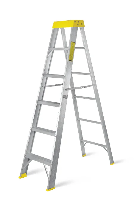 Topman Plastic Top 2 Way Aluminium Ladder - 6 Steps