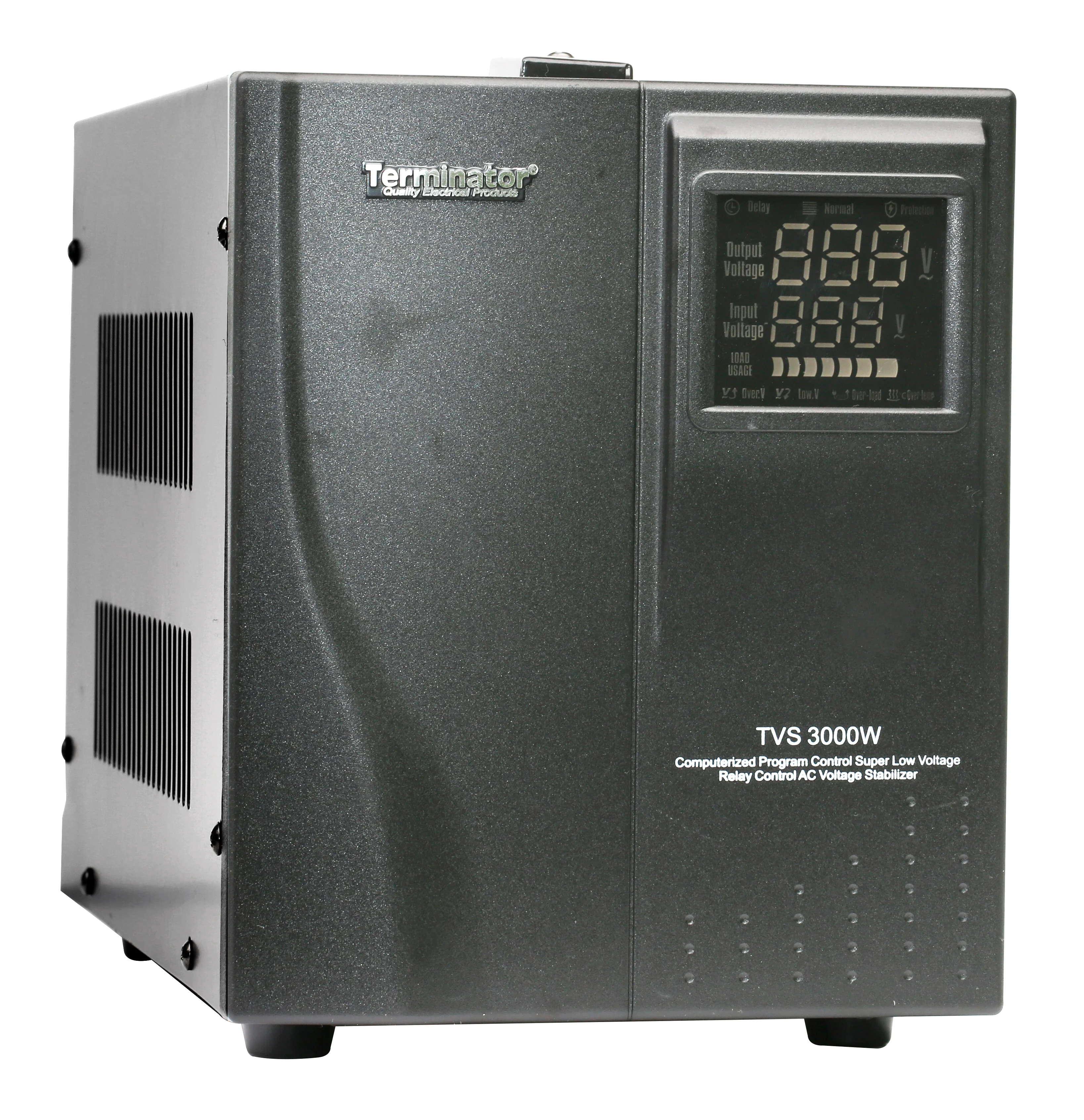 TERMINATOR Digital Dual Display Relay Type Voltage Regulator (Voltage Range 105 to 270 V) 3000 W