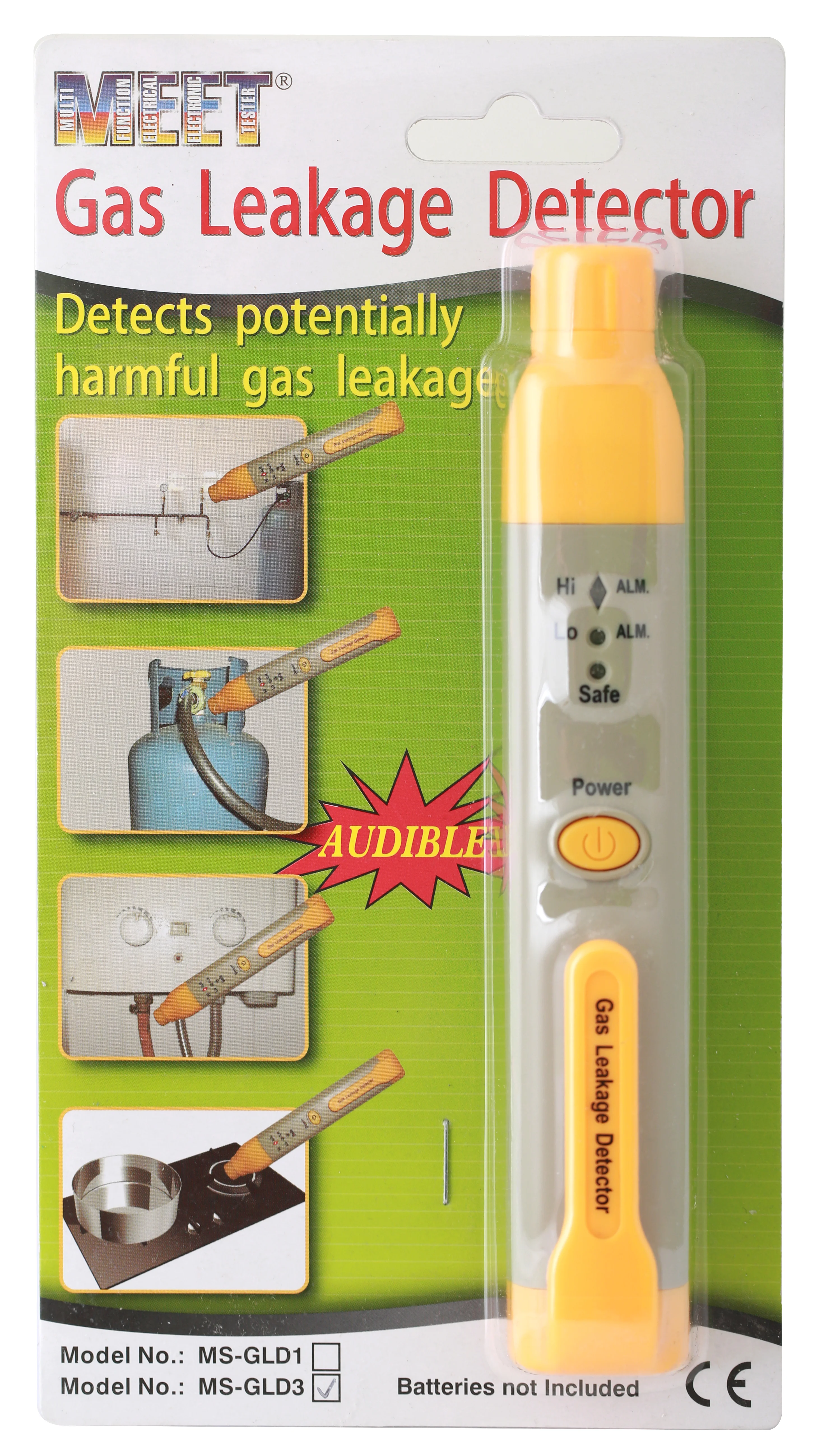 TERMINATOR Gas Leakage Detector 0-10000 PPM Detect Harmful Propane Butane Acetylene & Methane Natural Gas