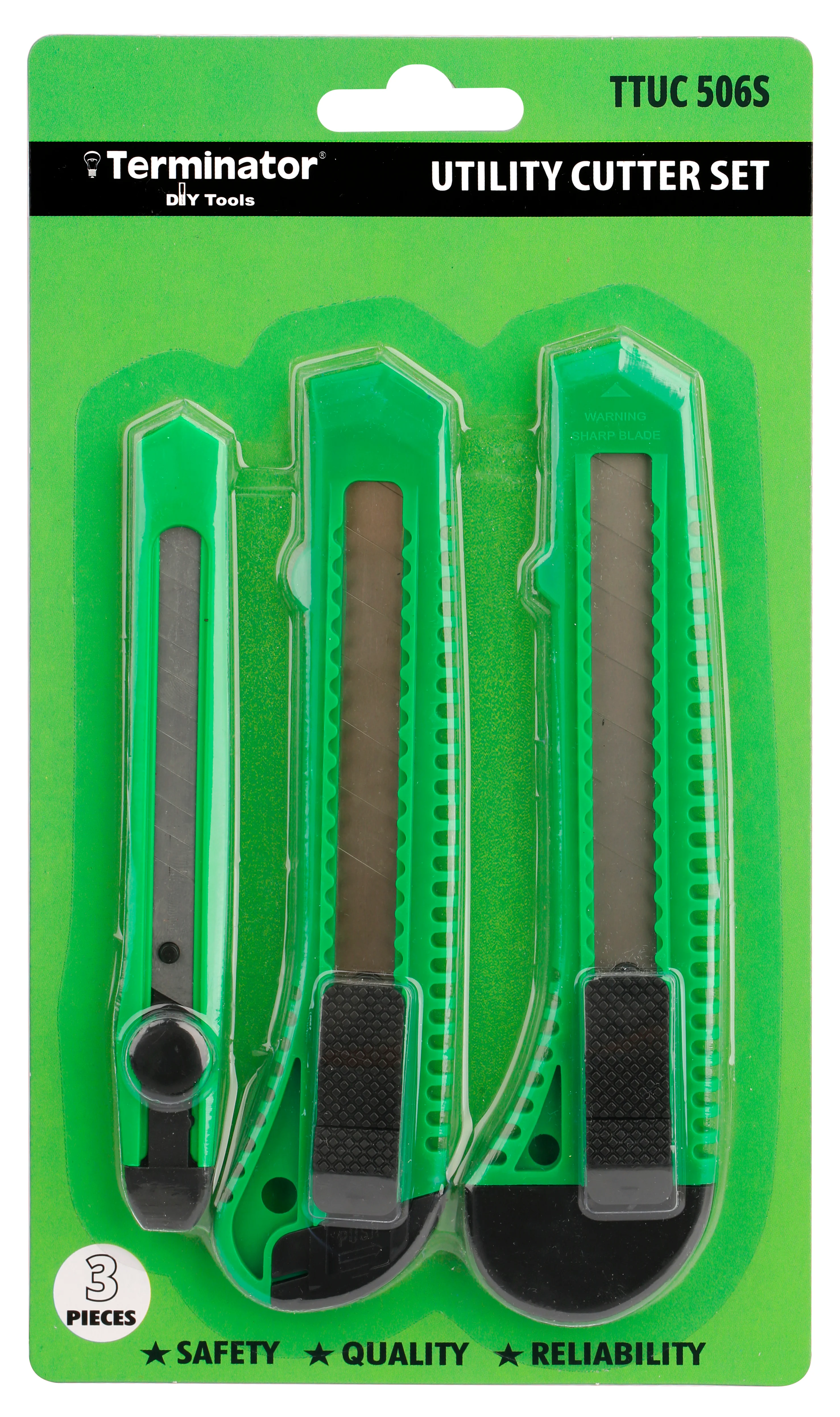 TERMINATOR Utility Cutter 3 Pcs Set