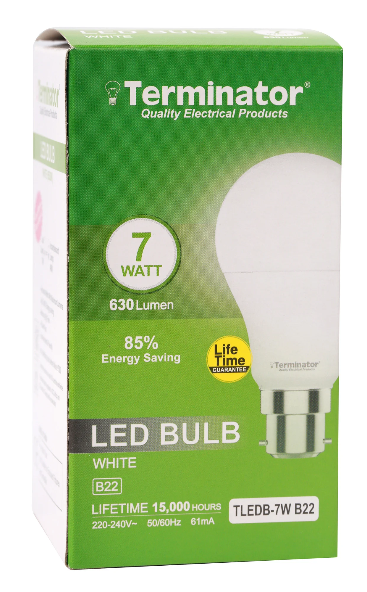 TERMINATOR LED Bulb 7W Day Light B22