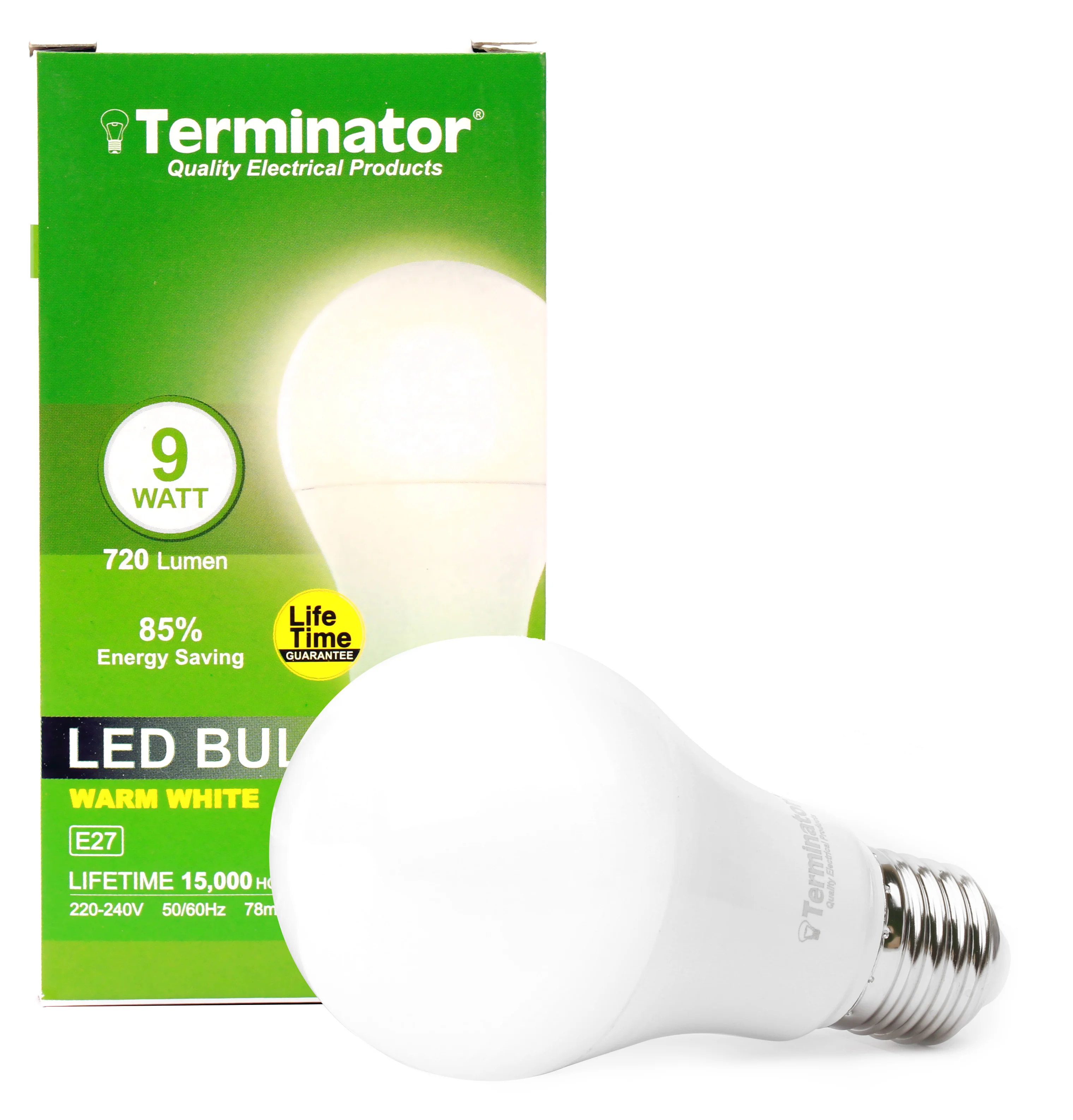 TERMINATOR LED Bulb 9W Warm White E27