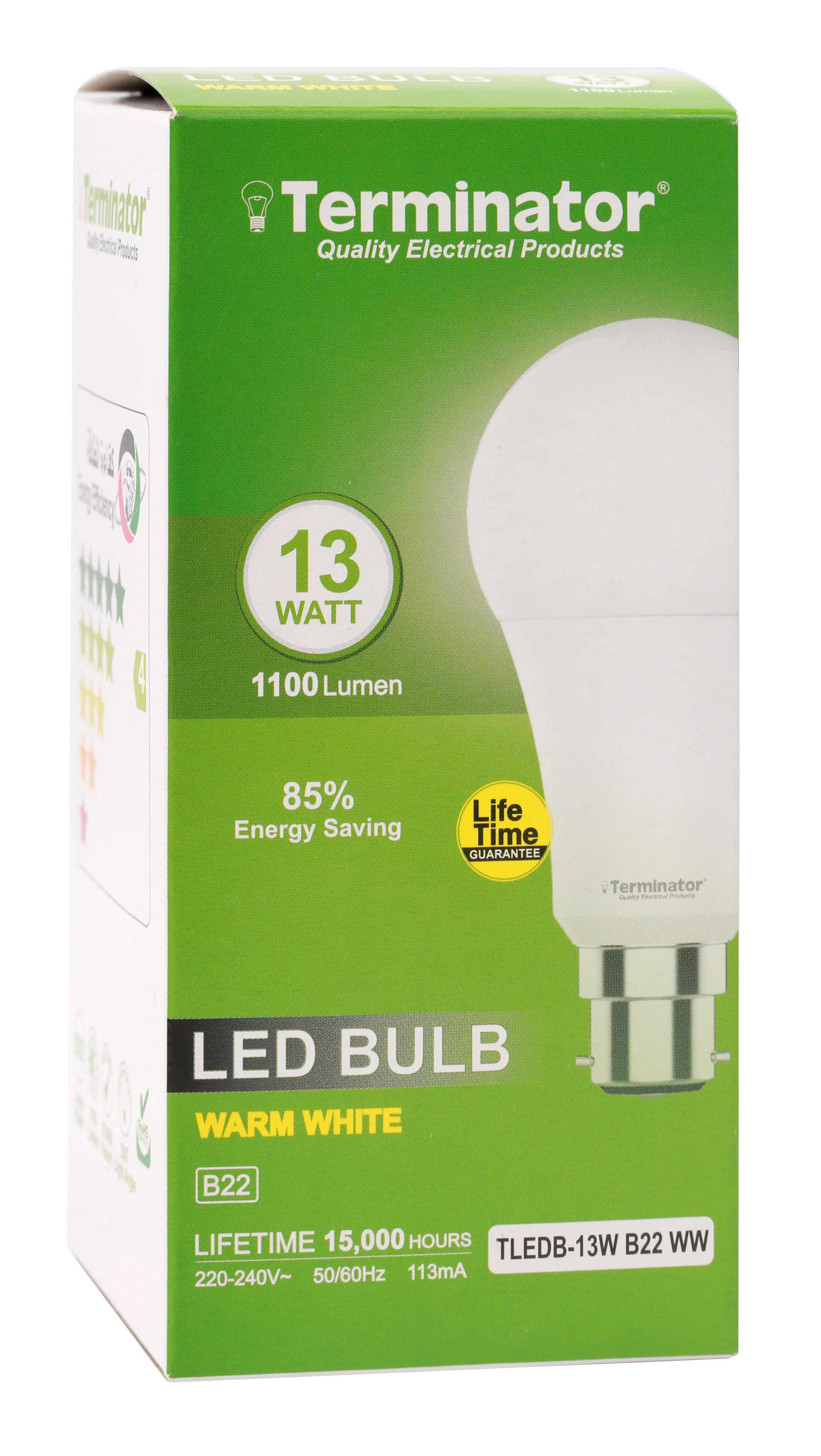 TERMINATOR LED Bulb 13W Warm White B22