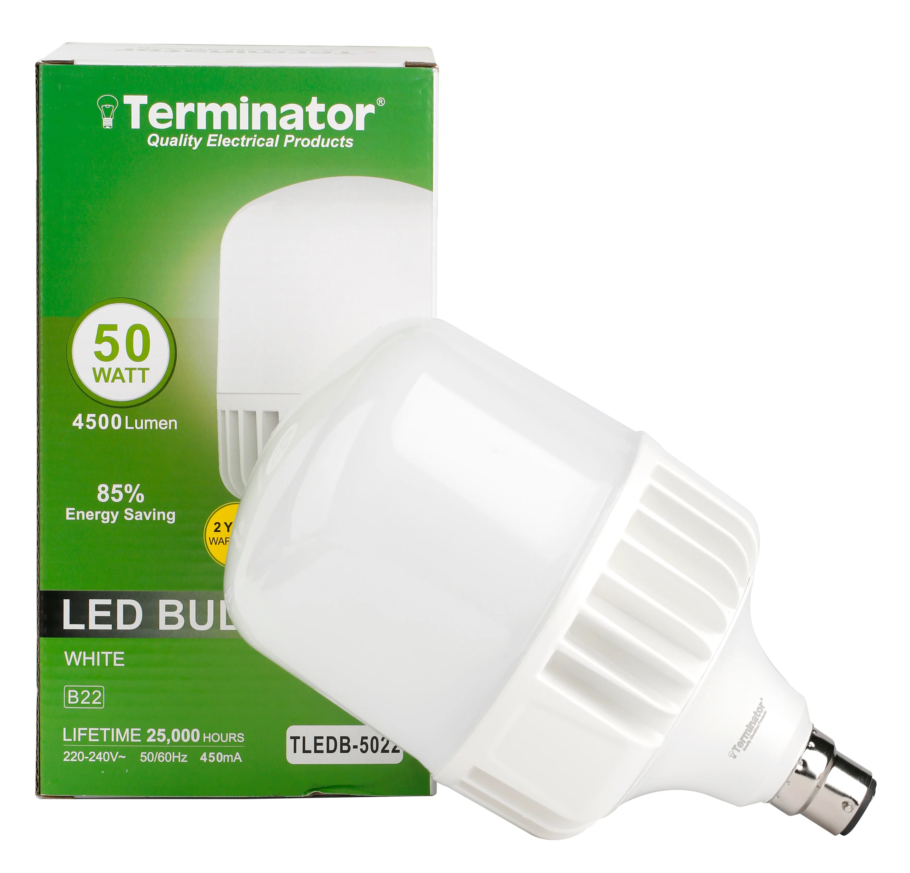 TERMINATOR LED Bulb 50W Day Light B22 T Shape