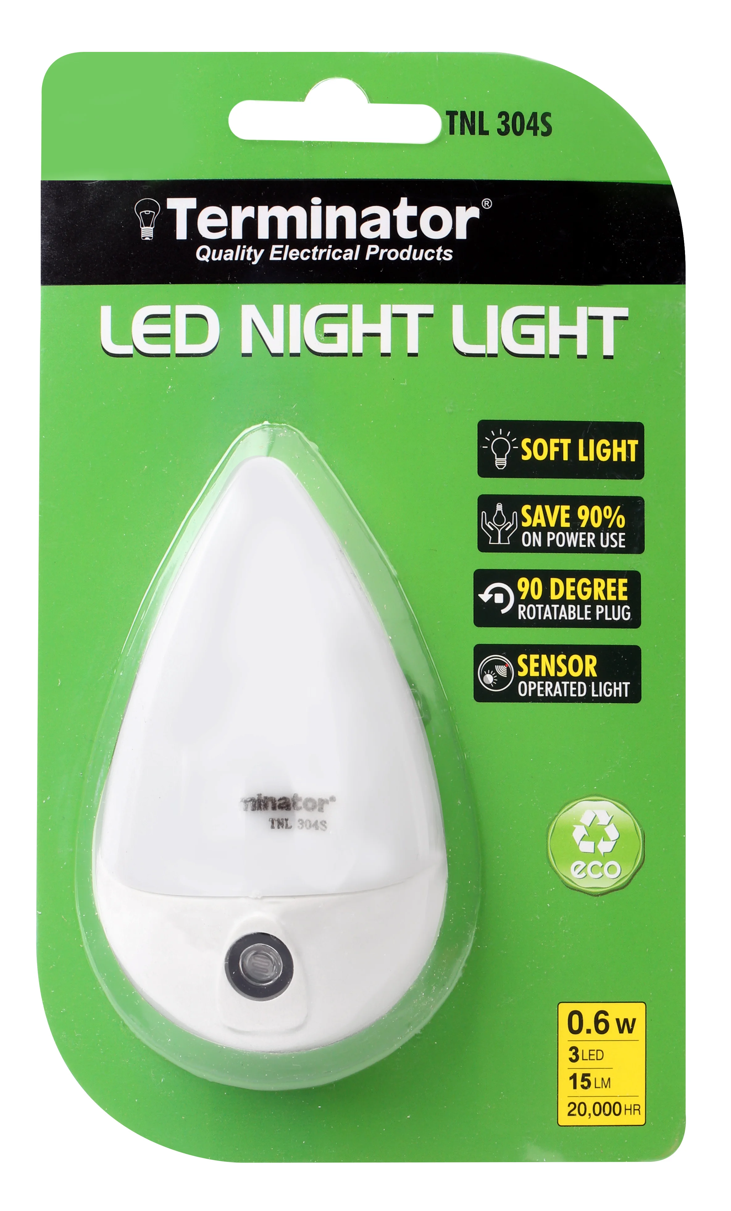 TERMINATOR Sensor Night Light 13A 110-220V