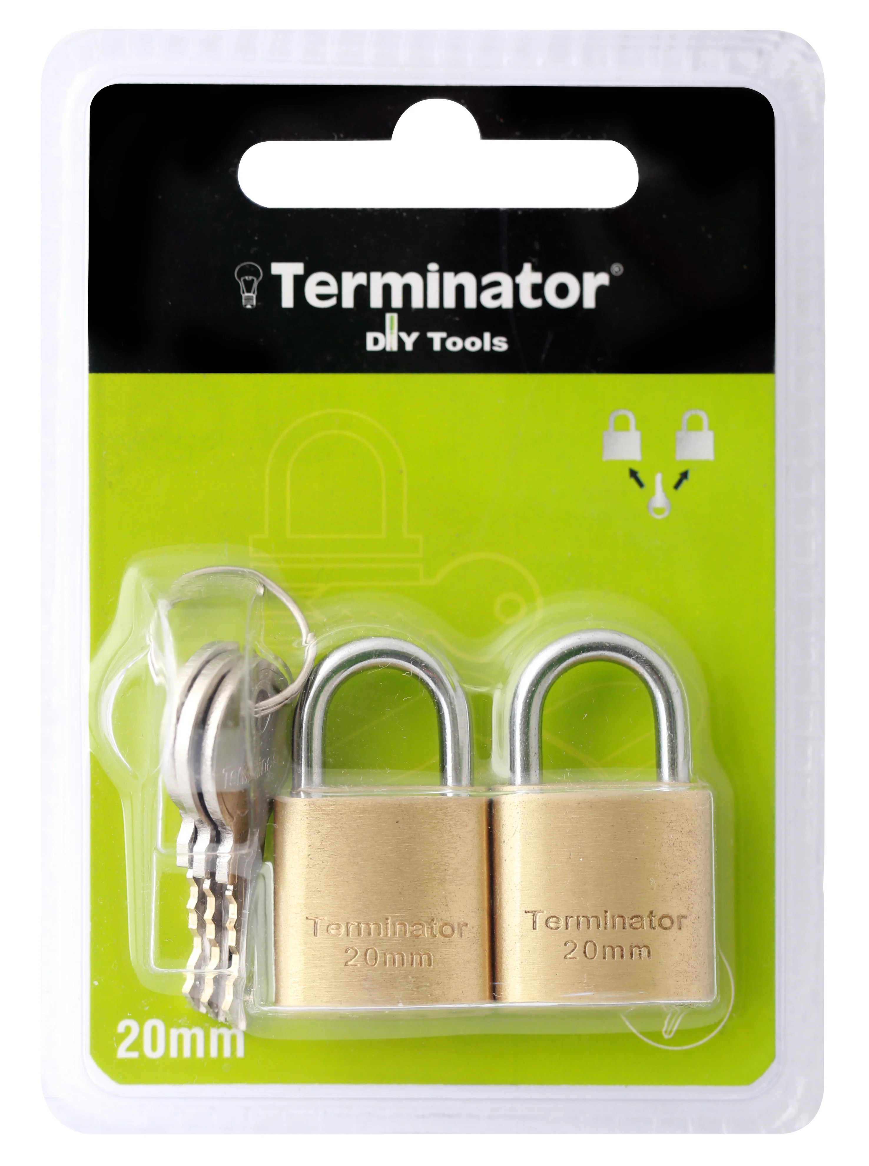 TERMINATOR Brass Pad Locks Set 2 : 1