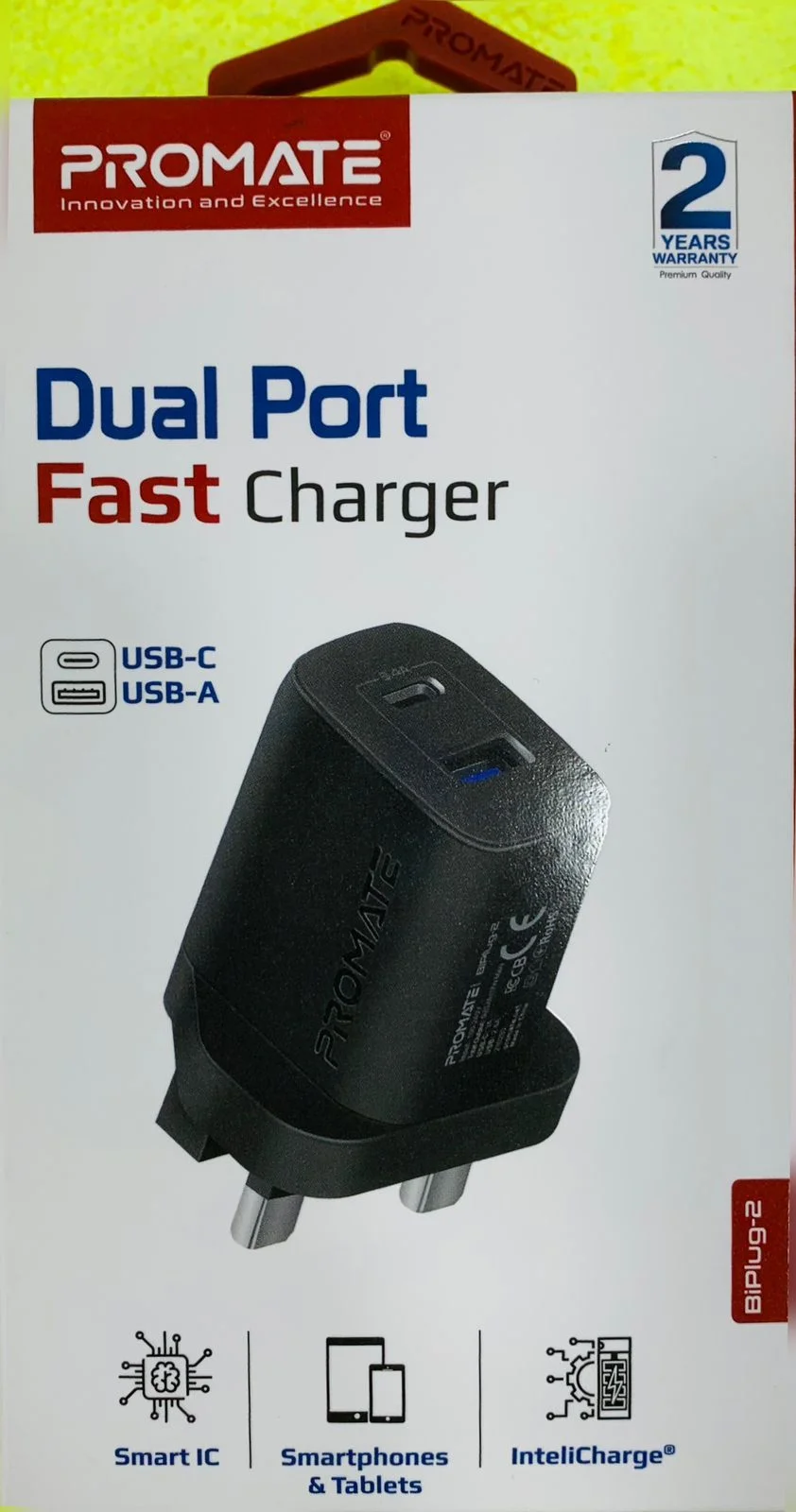 promate dual port fast charger