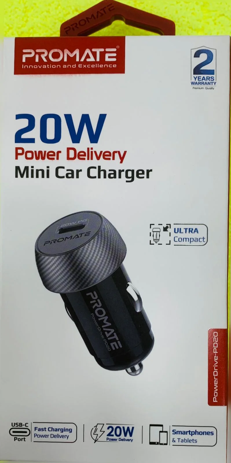 Promate mini car charger