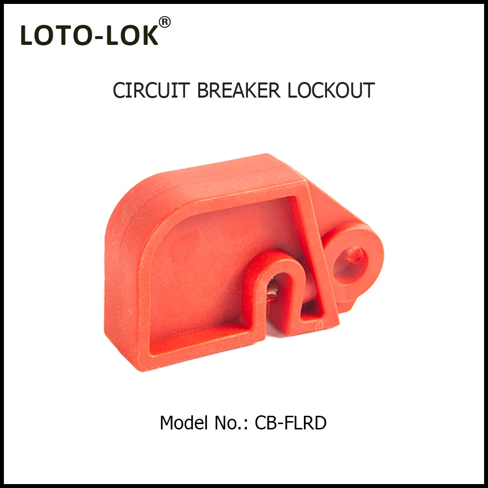 CIRCUIT BREAKER / FUSE LOCKOUT, Screwdriver Required, Color: Red. Model No: CB-FLRD