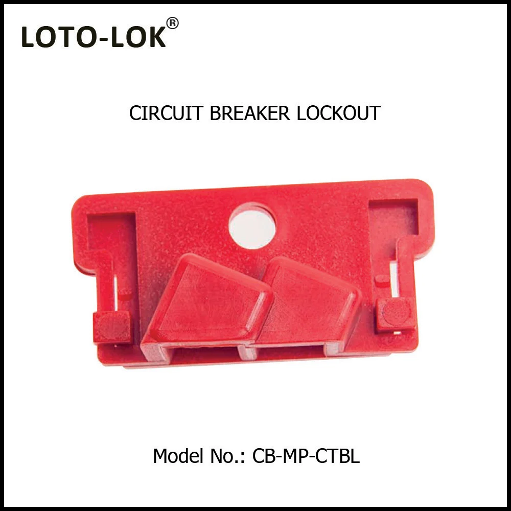 Circuit Breaker Locking Device - Locks Single Pole MCB's.<BR>Color: Red. Model No: CB-MP-CTBL