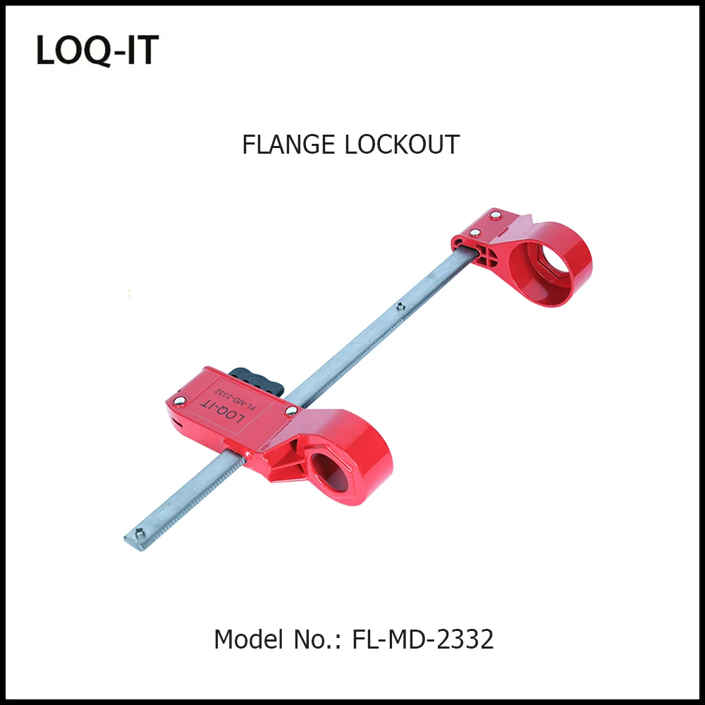 BLIND FLANGE LOCKOUT DEVICE. Size: MEDIUM. Model No: FL-MD-3348