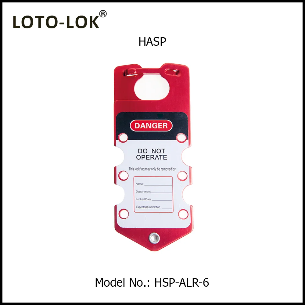 HASP, Made from Aluminum Alloy, Color: Red. Model No: HSP-ALR-6