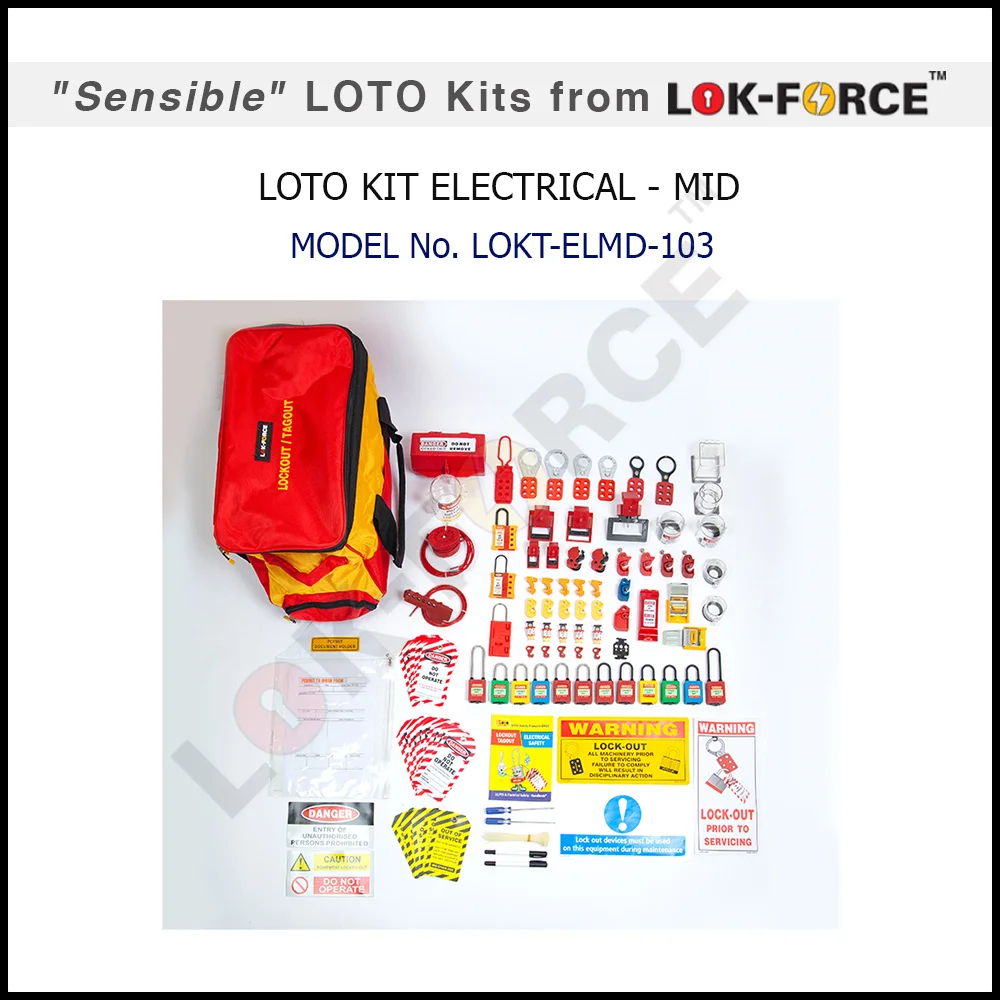 LOCKOUT / TAGOUT ELECTRICAL KIT - MID. Model No: LOKT-ELMD-103