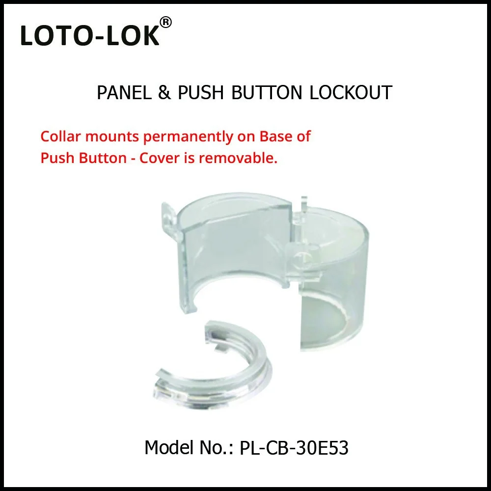 PANEL LOCKOUT - Push Button. Model No: PL-CB-30E53