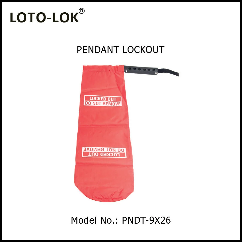 Pendant Lockout, Color: Red, Size: Extra Large. Model No: PNDT?9X26