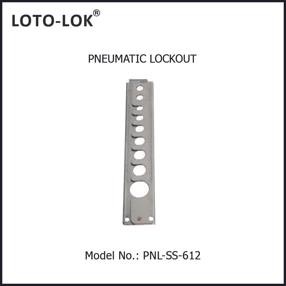 Pneumatic Lockout - Stainless Steel Locks Male Connector. Model No: PNL-SS-612