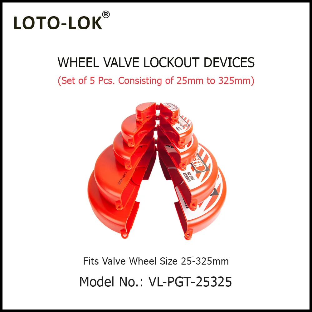 VALVE LOCKOUT - PREMIER. Color: RED. Model No: VL-PGT-25325