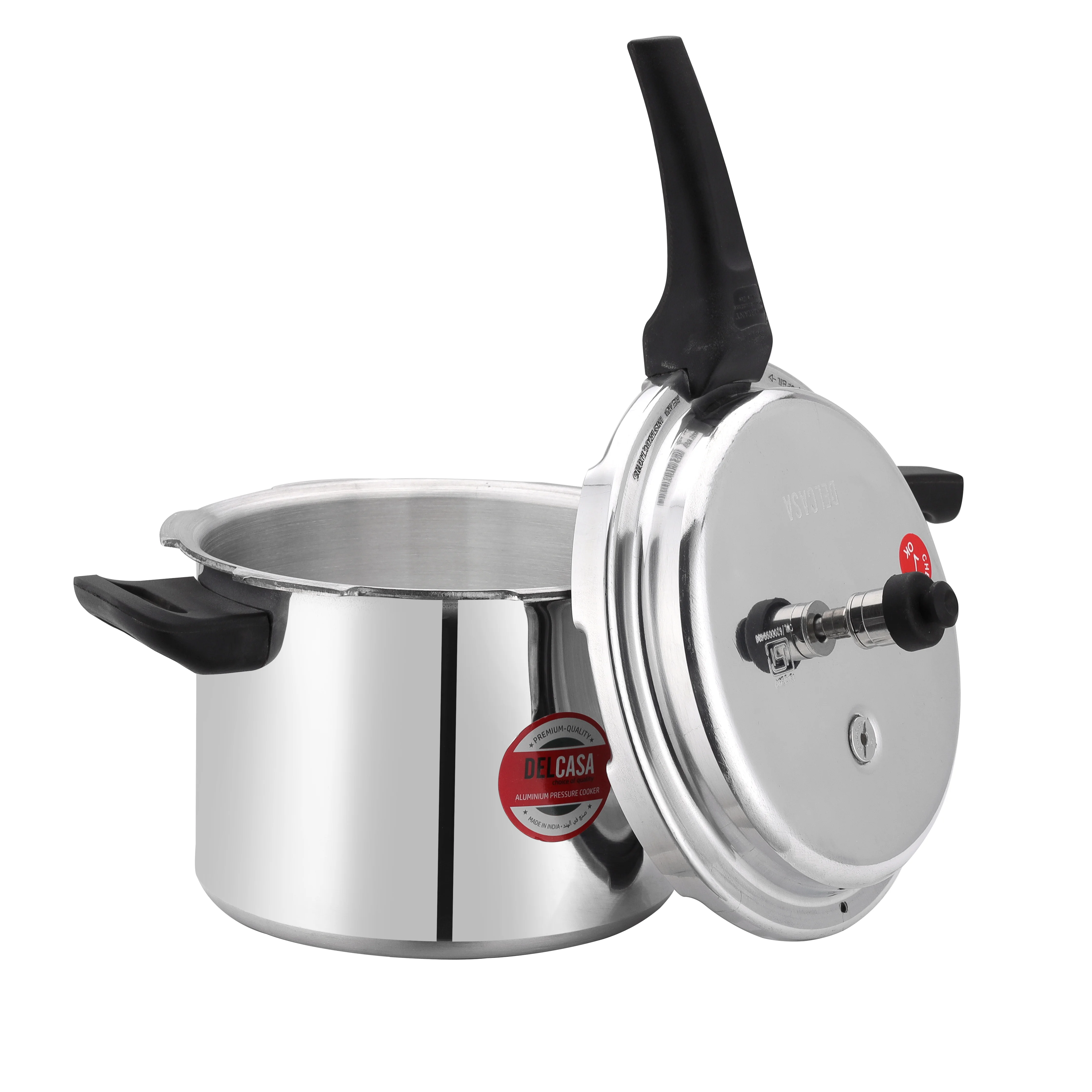 Royalford 5L Stainless Steel Pressure Cooker - Comfortable Handle