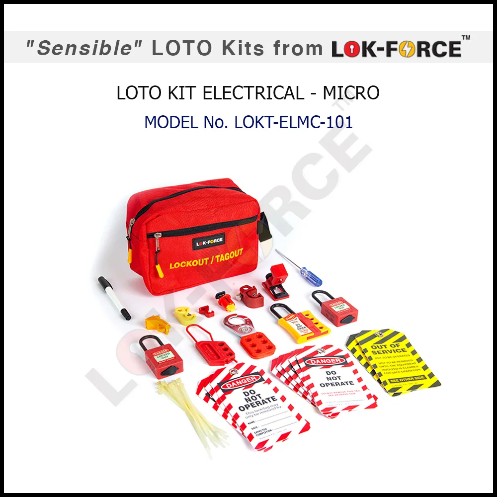 LOCKOUT / TAGOUT ELECTRICAL KIT - MICRO. Model No: LOKT-ELMC-101