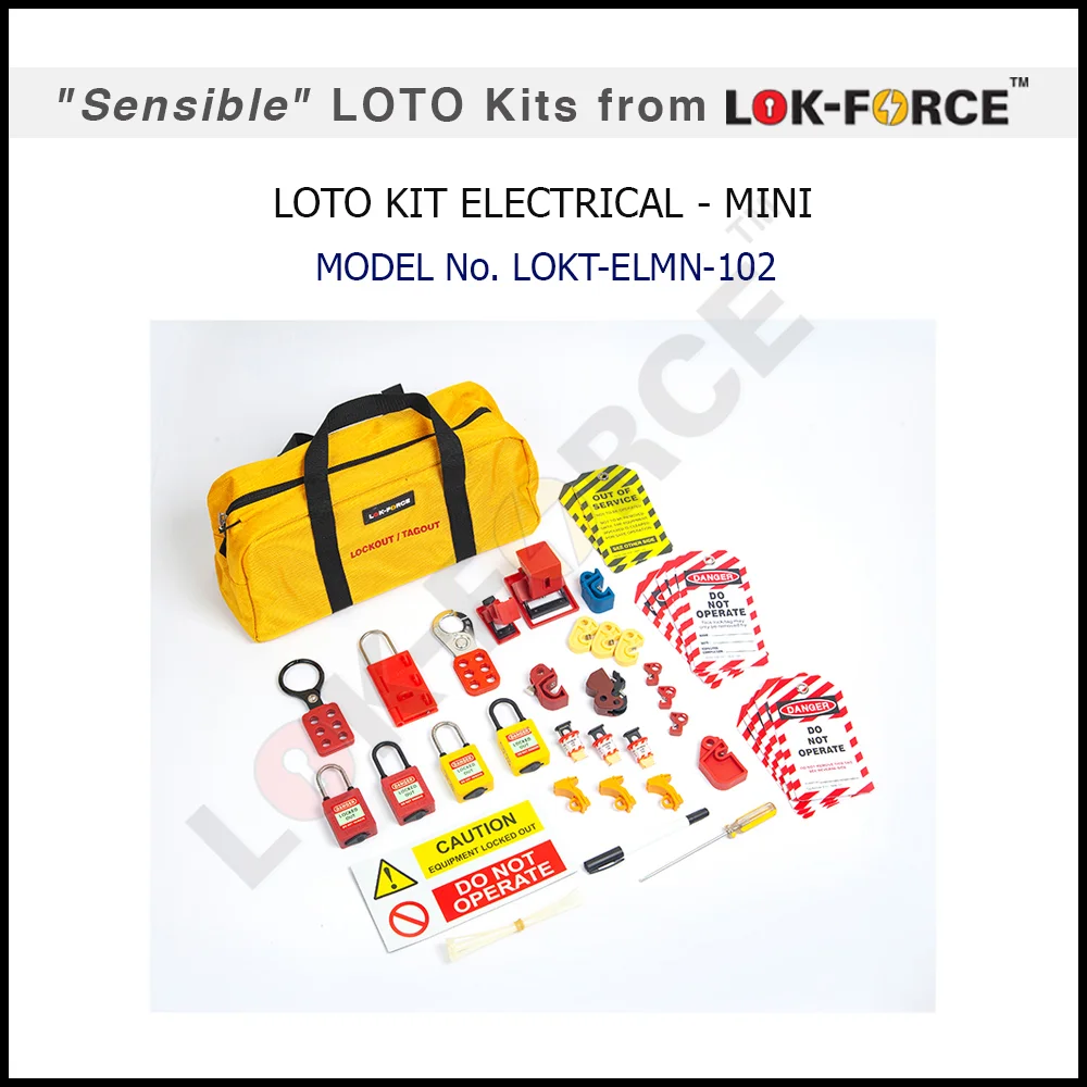 LOCKOUT / TAGOUT ELECTRICAL KIT - MINI. Model No: LOKT-ELMN-102