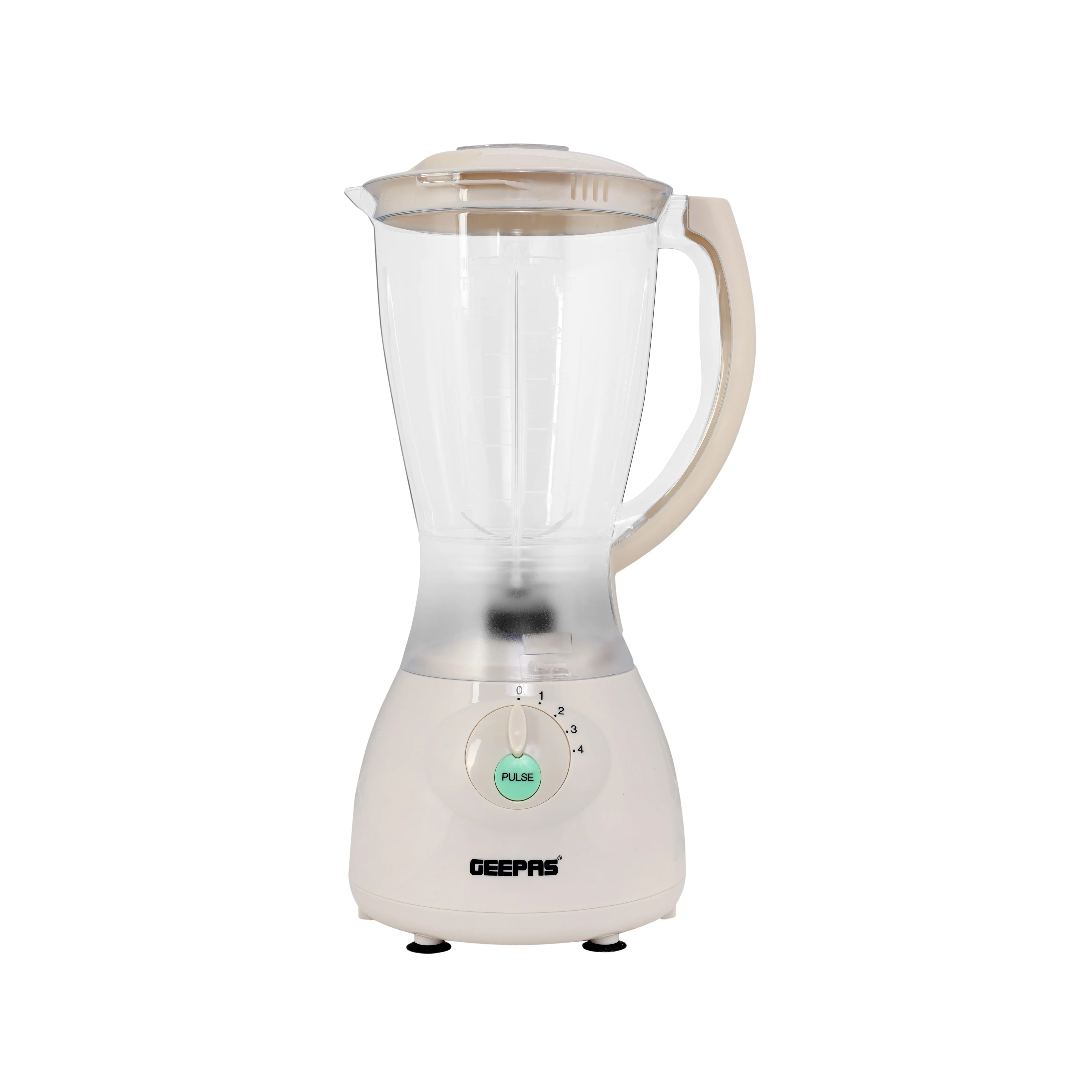 Geepas Electric Blender Smoothie Maker, Jug Blender 2 in 1 - 400W, White |  Stainless Steel Blades| 1.5L Jar | Chopper, Coffee Grinder Smoothie