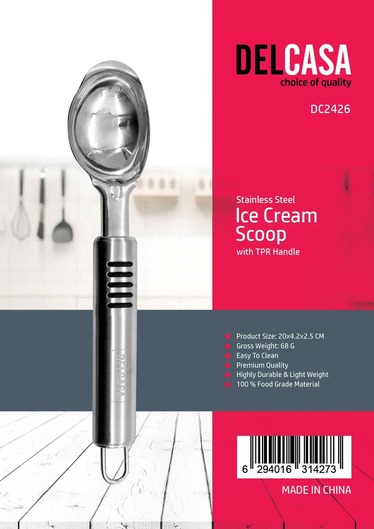 Delcasa Ice Cream Scoop