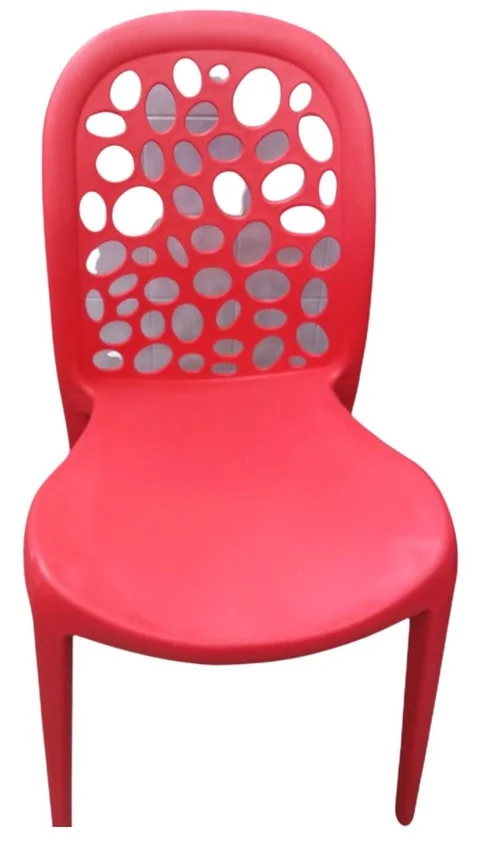 Four leg plastic chair Color Red