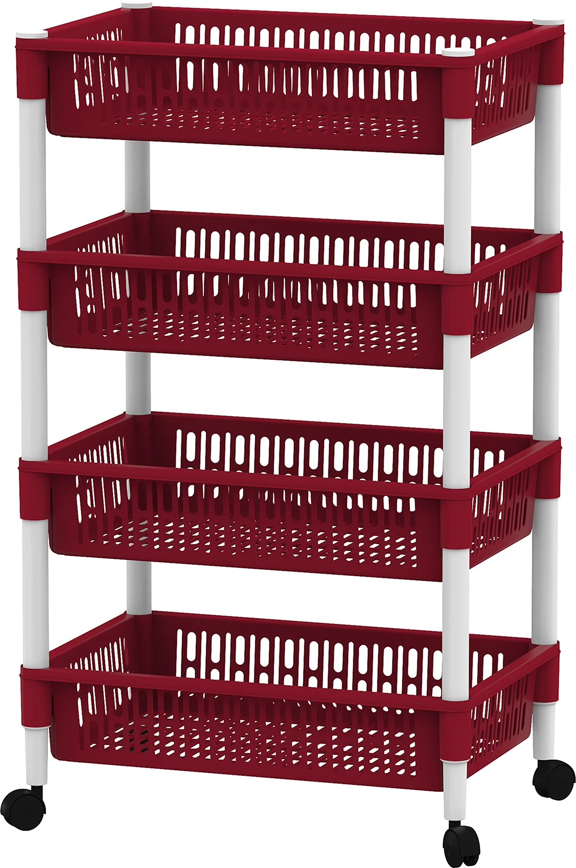 COSMOPLAST VEGETABLE RACK , 4 TRAYS W/WH IFHHVR383