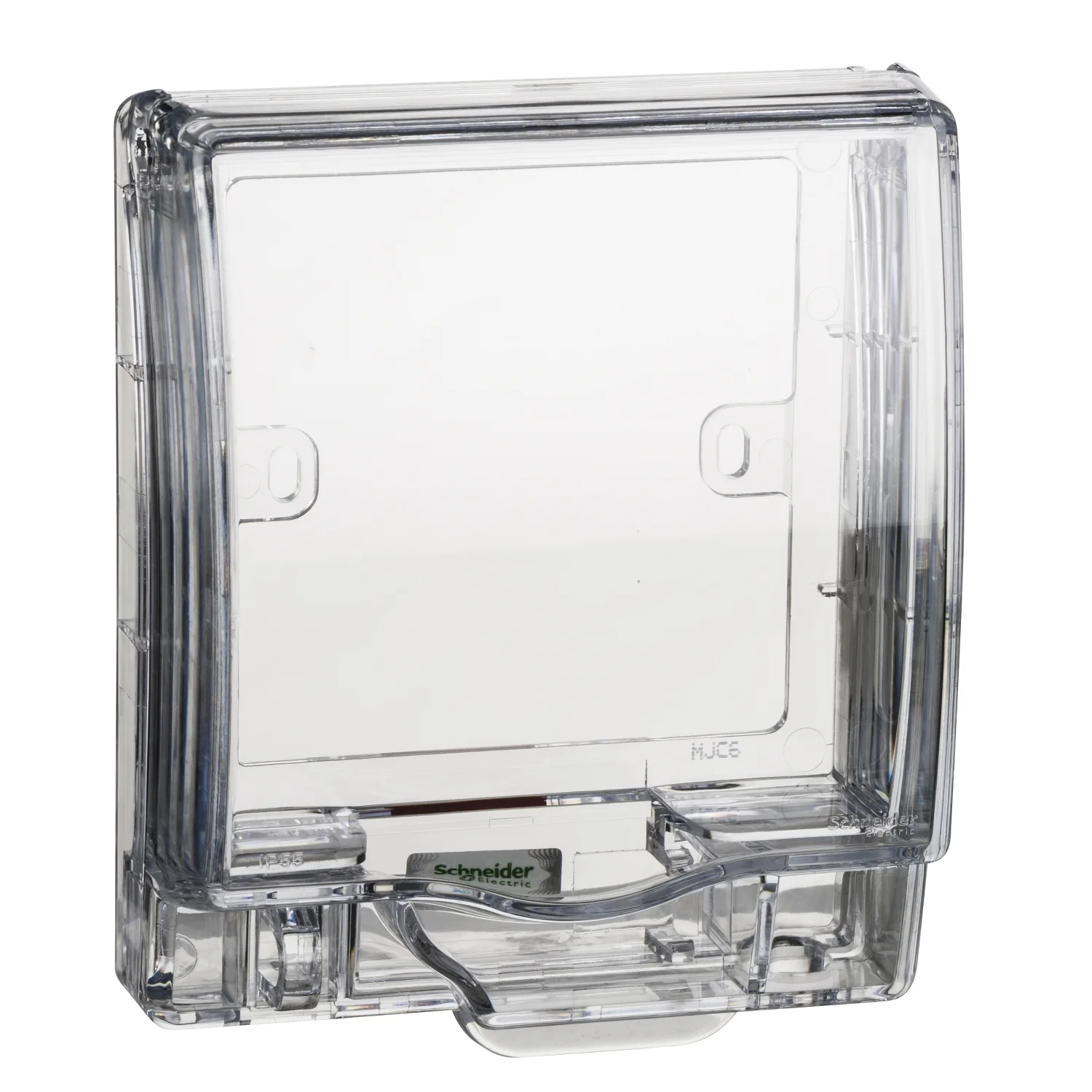 Full-Time Weatherproof Single Gang Socket Cover (Transparent) IP55