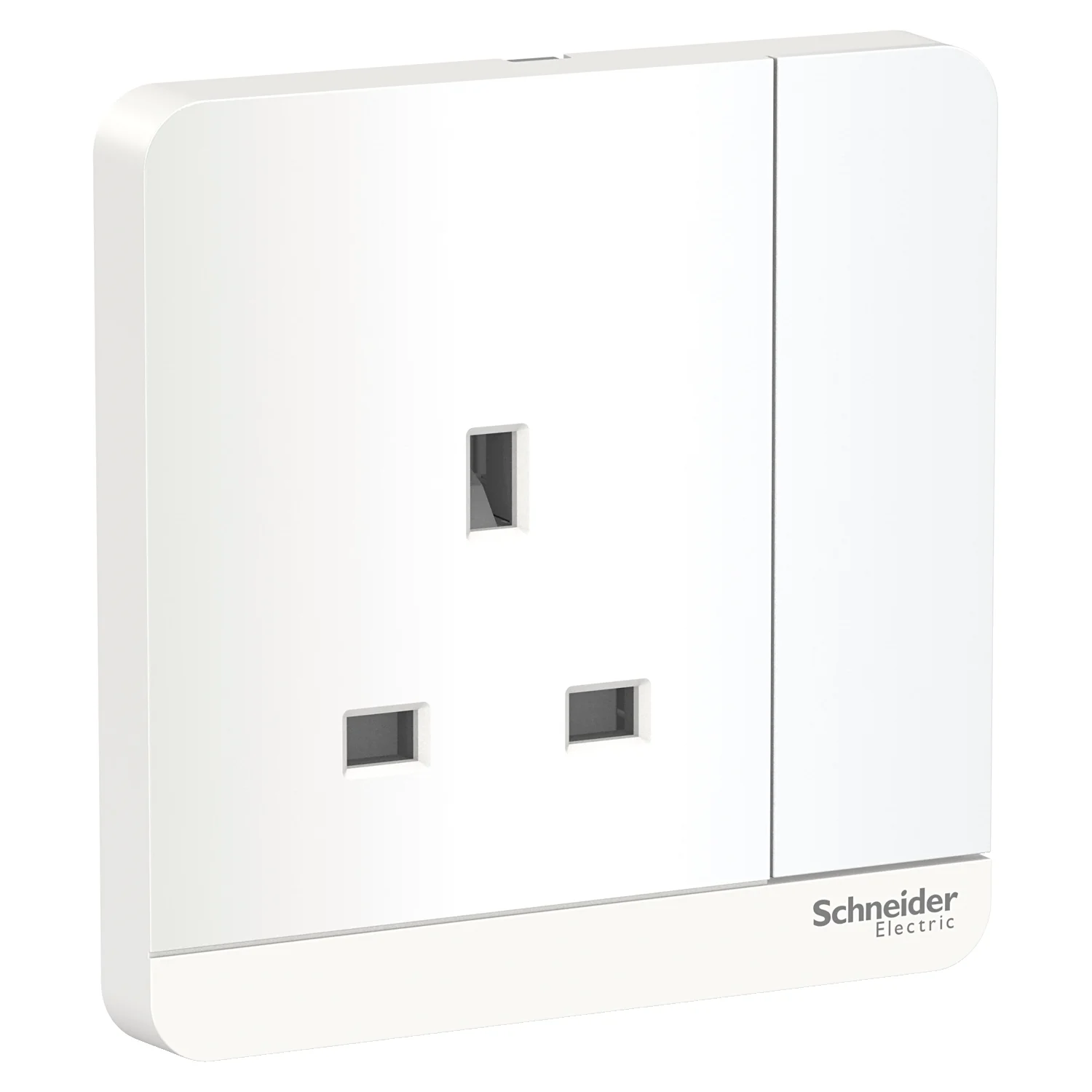 AvatarOn, switched socket, 3P, 13 A, 250 V, LED, White