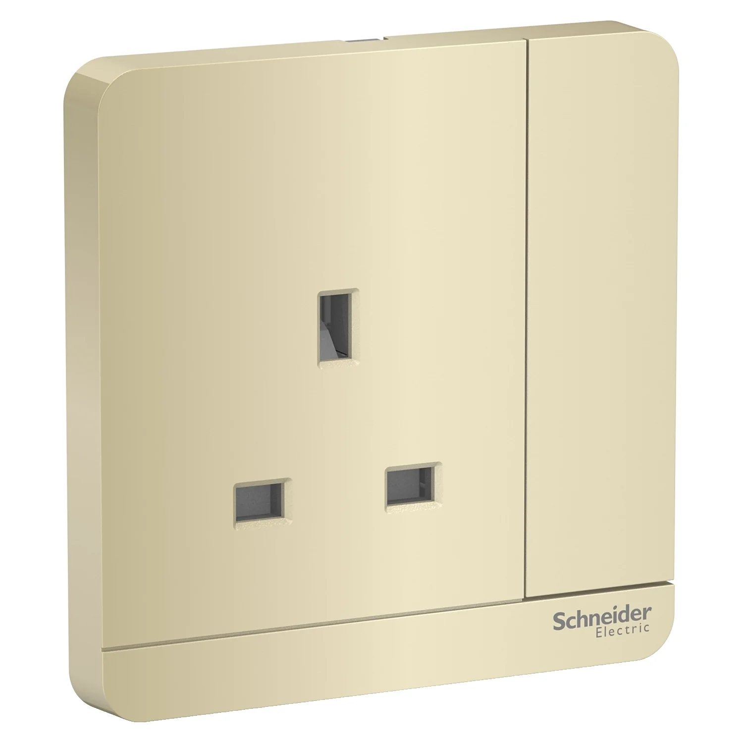 AvatarOn, switched socket, 3P, 13 A, 250 V, LED, Wine Gold