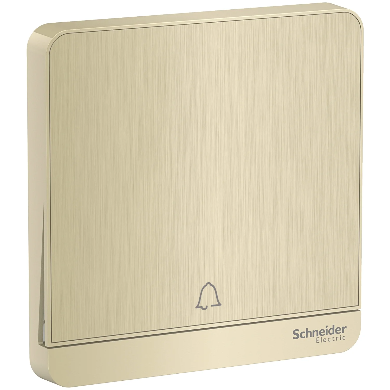 AvatarOn, push button for doorbell, 10A, 250V, Metal Gold Hairline