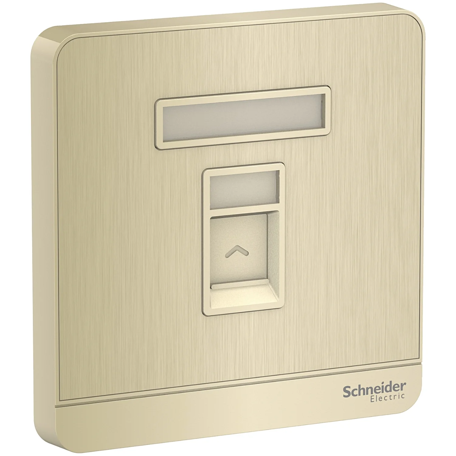 AvatarOn, wallplate for keystone RJ45, Metal gold hairline