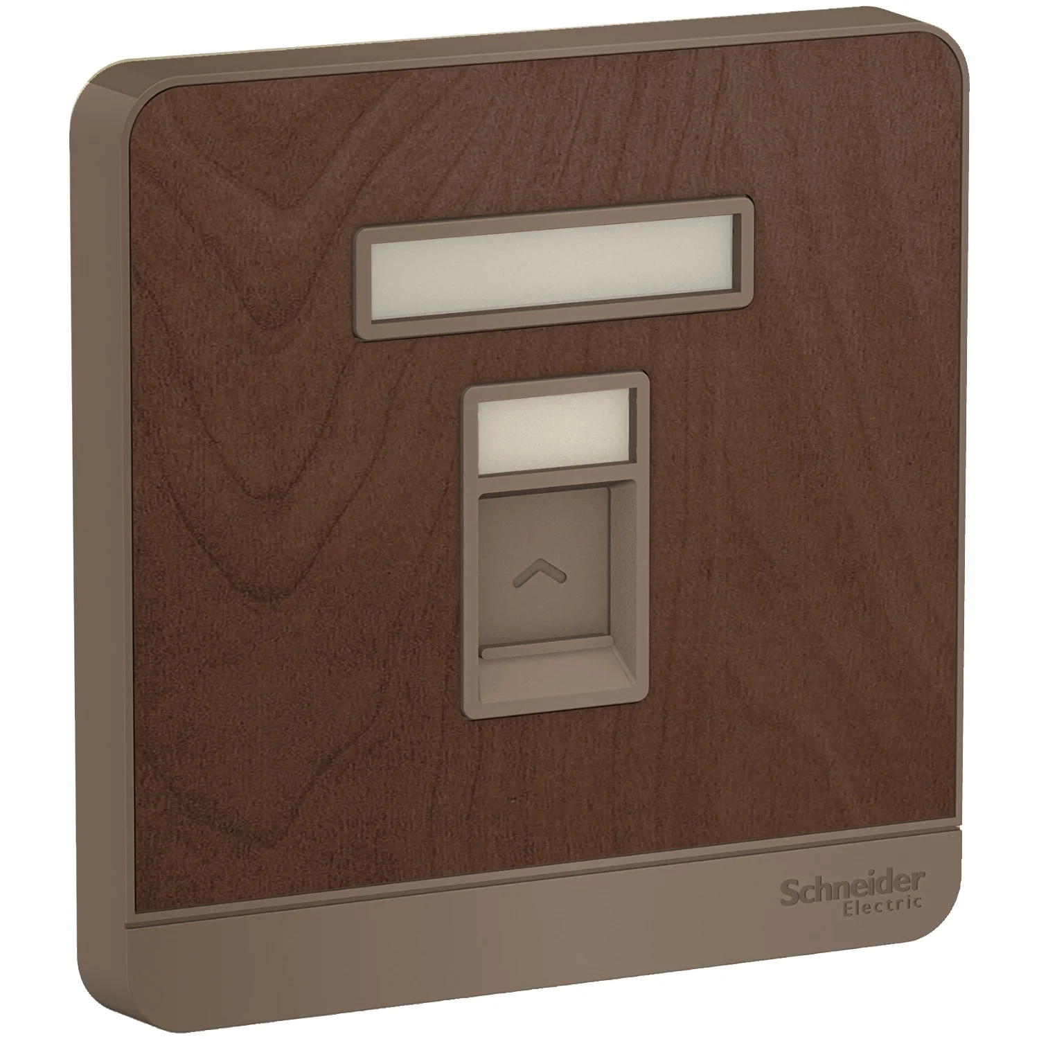 AvatarOn, wallplate for keystone RJ45, Wood