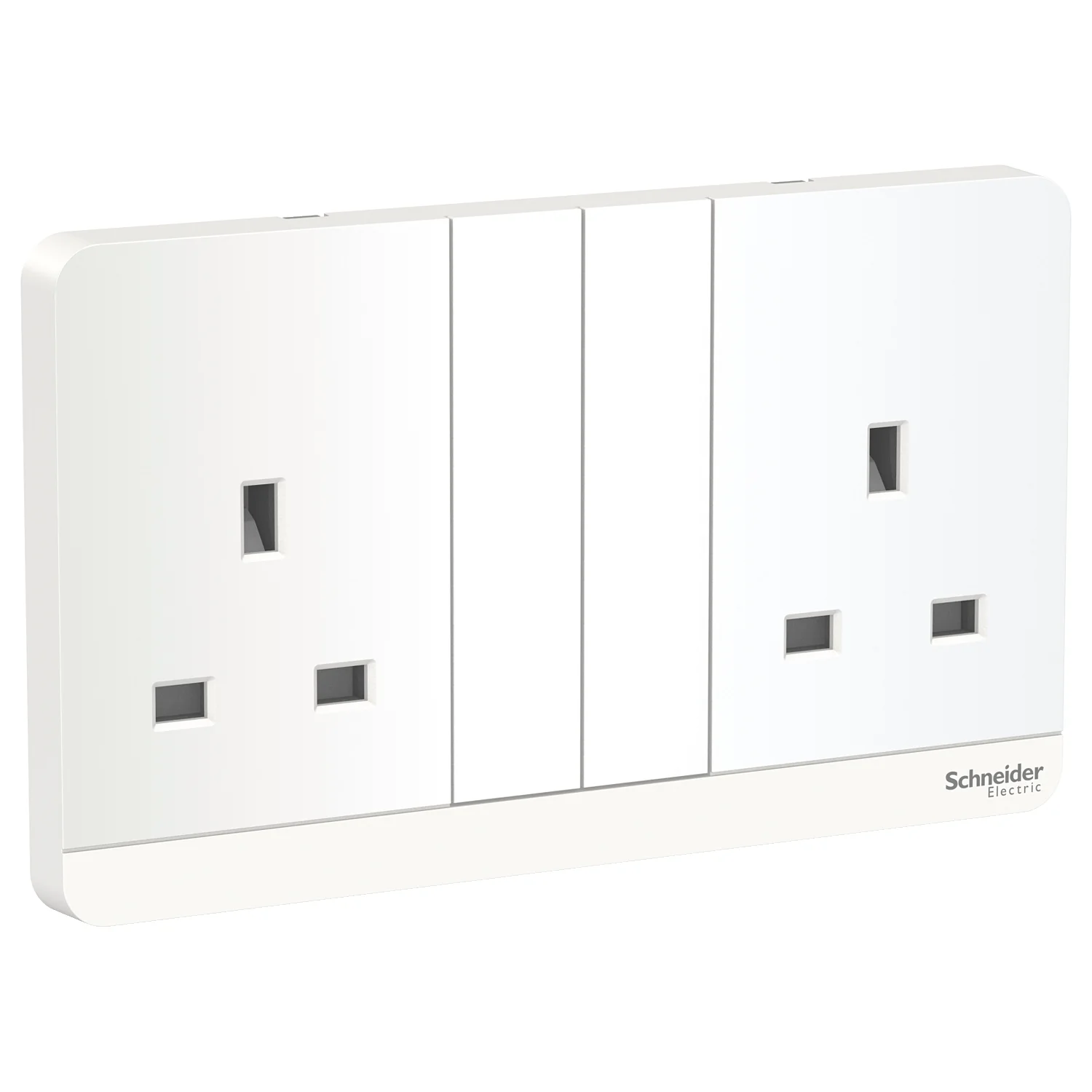 AvatarOn, 2 switched socket, 3P, 13 A, 250 V, White